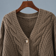 Morwenna-Skye Cable Women's Cardigan - detail image 5
