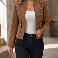 Magdalena-Elise Military Women's Jacket - Khaki