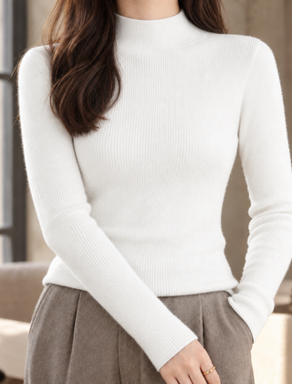Sabine-Marie Soft Knit Women's Sweater - Off White