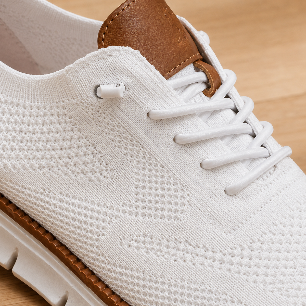 Women’s Knit Elastic-Lace Everyday Trainers