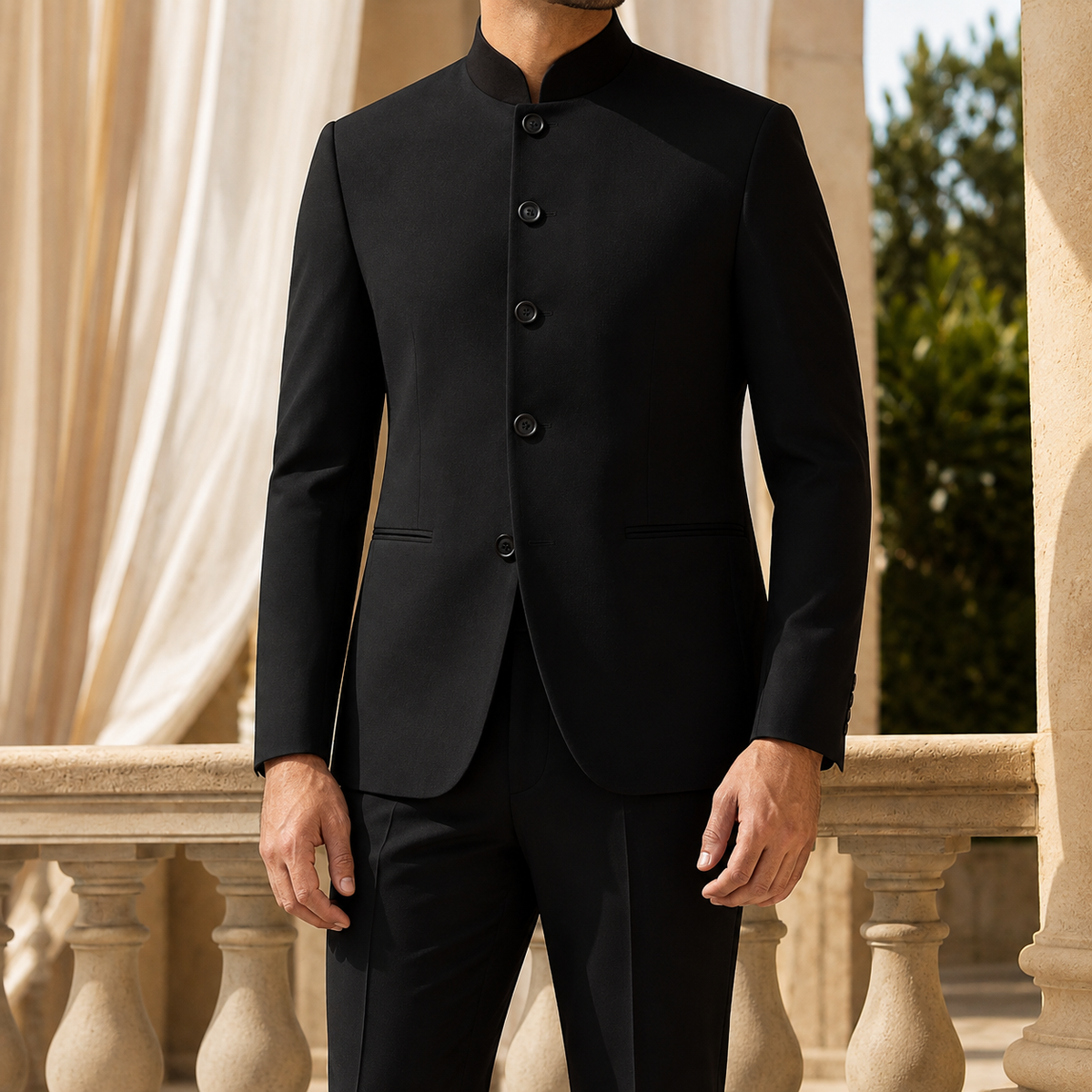 Vaughn Nehru Men's Jacket - Black