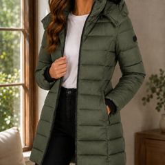 Dahlia-Claire Quilted Women's Jacket - Green