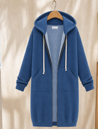 Ilaria-Jade Hooded Women's Hoodie - Blue