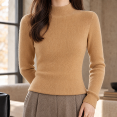 Sabine-Marie Soft Knit Women's Sweater - Camel