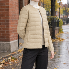 Oriane-Skye Quilted Women's Jacket - Camel
