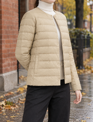 Oriane-Skye Quilted Women's Jacket - Camel