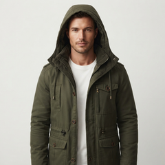 Men’s Insulated Hooded Parka Jacket