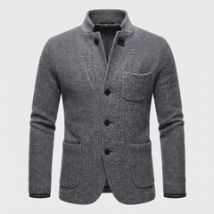 Men’s Retro Wool-Blend Cardigan Jacket