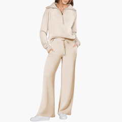 Women’s Zip-Up Hoodie Wide Leg Lounge Set