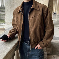 Men's Trenton Smooth Suede Bomber Jacket - detail image 5