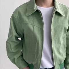Men's Trenton Smooth Suede Bomber Jacket - detail image 8