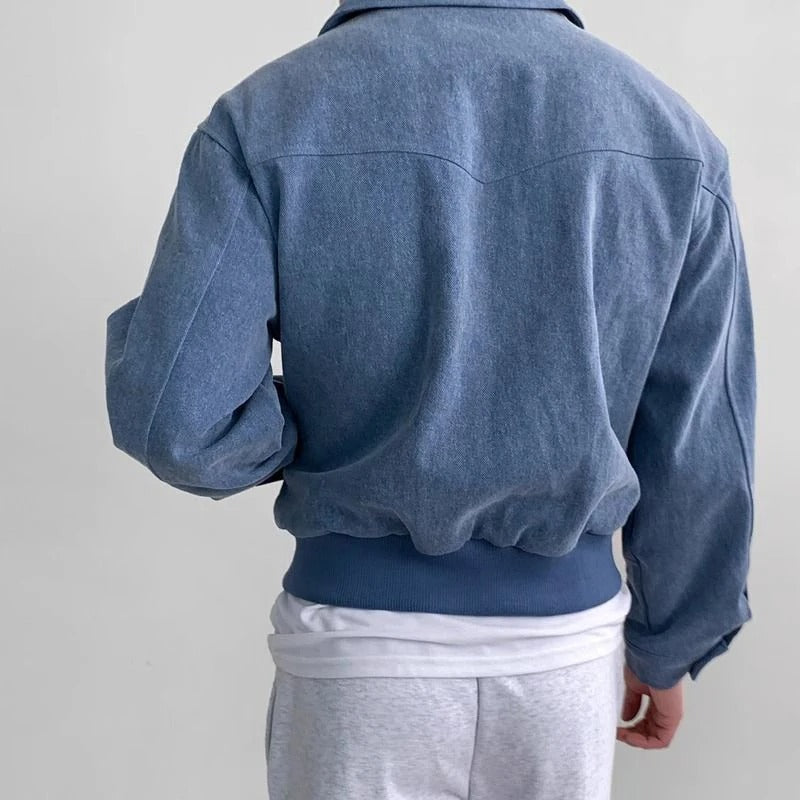 Men's Trenton Smooth Suede Bomber Jacket - detail image 7