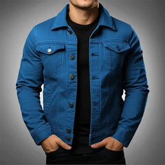 Men’s Black Denim Trucker Jacket