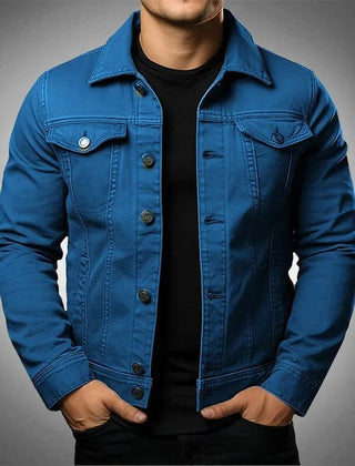 Men’s Black Denim Trucker Jacket