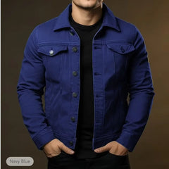 Men’s Black Denim Trucker Jacket
