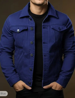 Men’s Black Denim Trucker Jacket
