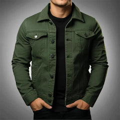 Men’s Black Denim Trucker Jacket
