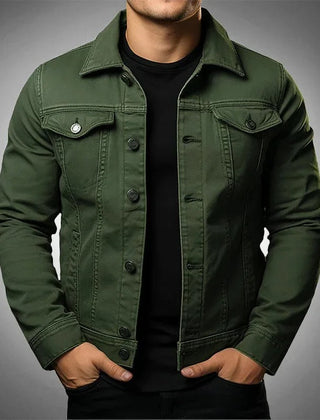 Men’s Black Denim Trucker Jacket