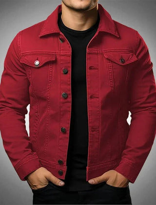 Men’s Black Denim Trucker Jacket