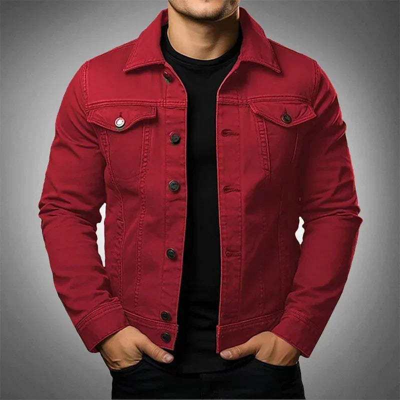 Men’s Black Denim Trucker Jacket