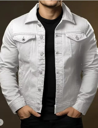 Men’s Black Denim Trucker Jacket