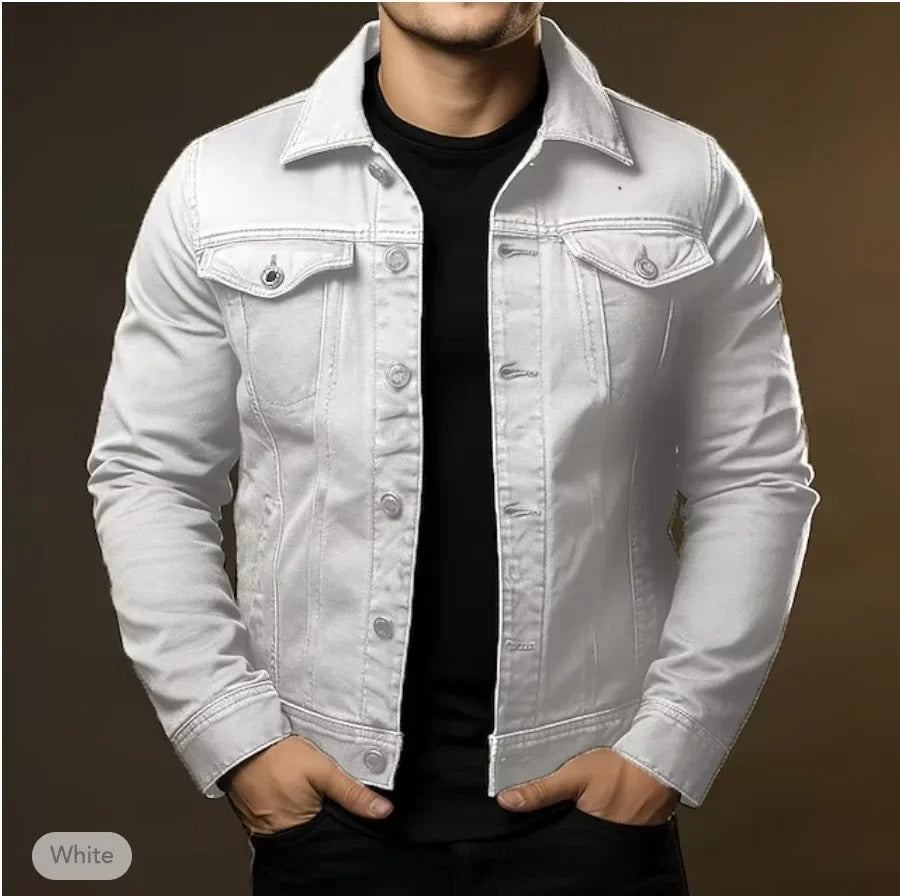 Men’s Black Denim Trucker Jacket