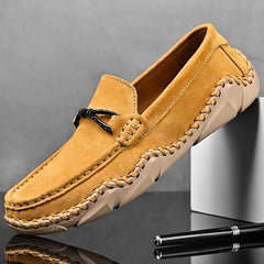 Men’s Suede-Look Buckle Loafers