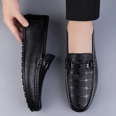 Men’s Patterned Slip-On Loafers