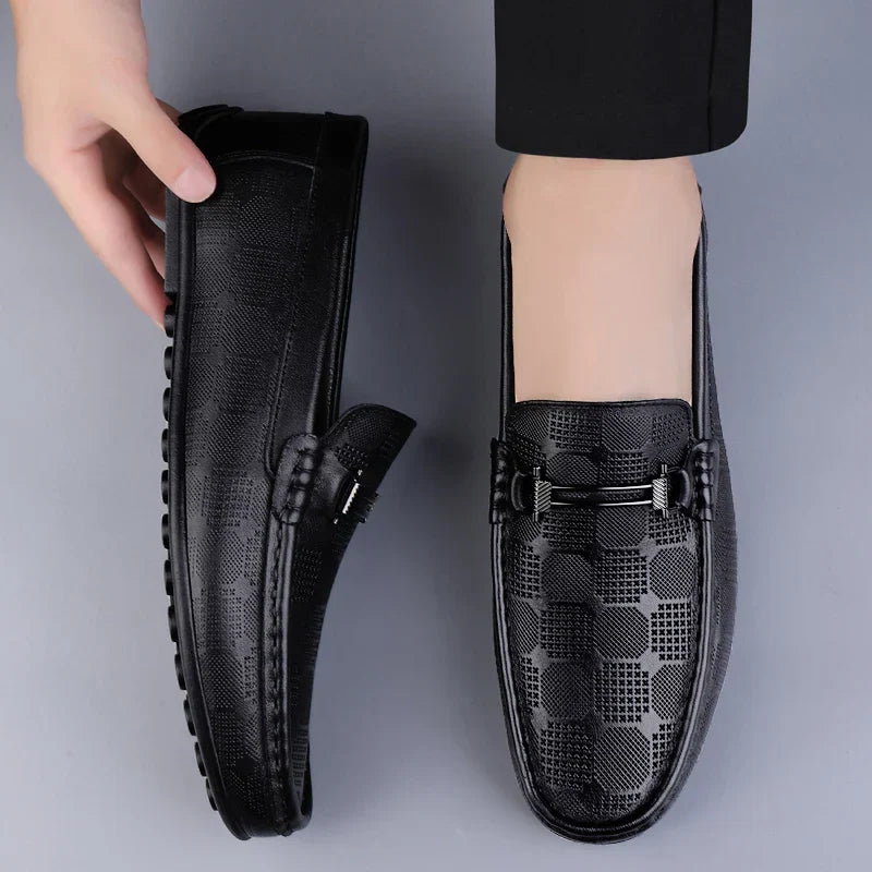 Men’s Patterned Slip-On Loafers