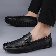 Men’s Patterned Slip-On Loafers