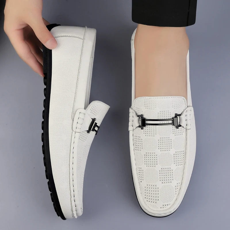 Men’s Patterned Slip-On Loafers
