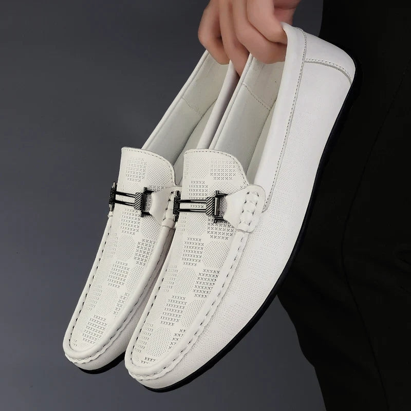 Men’s Patterned Slip-On Loafers