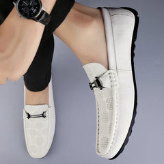 Men’s Patterned Slip-On Loafers