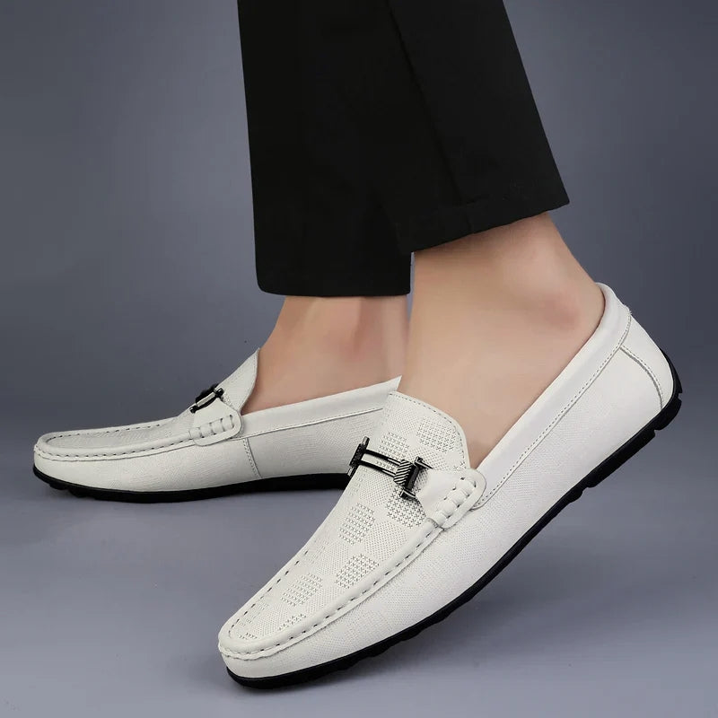 Men’s Patterned Slip-On Loafers