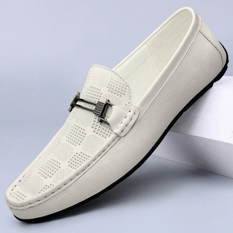 Men’s Patterned Slip-On Loafers