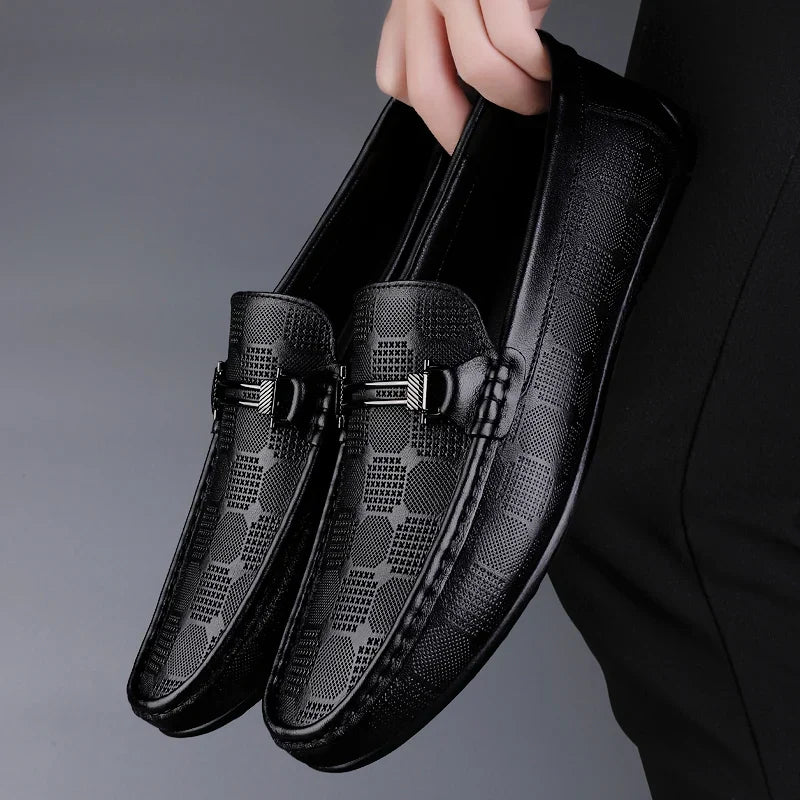 Men’s Patterned Slip-On Loafers