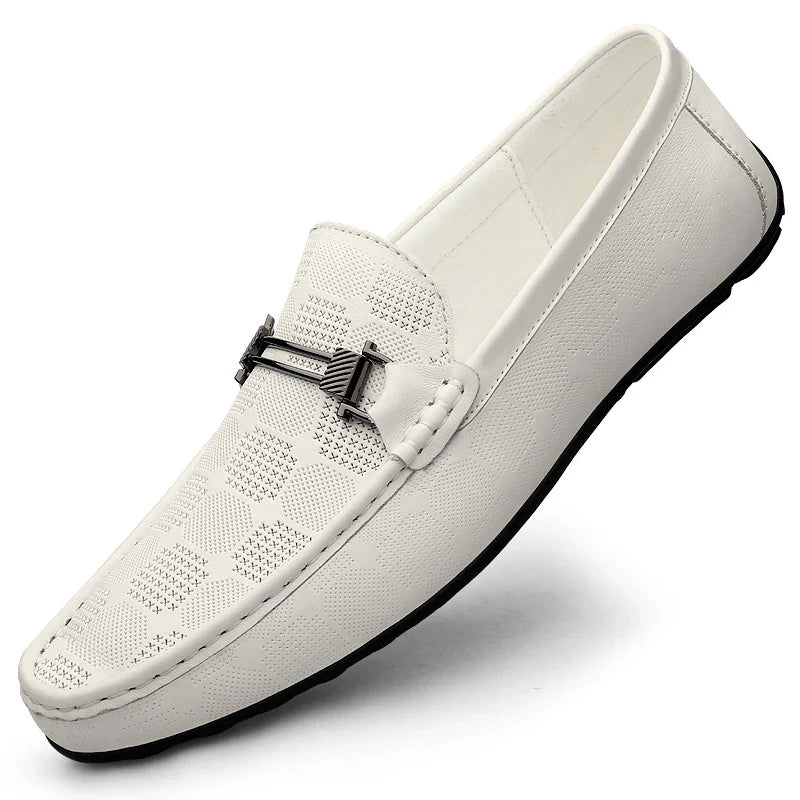 Men’s Patterned Slip-On Loafers