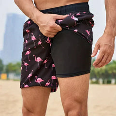 Men’s Tropical Print Swim Shorts