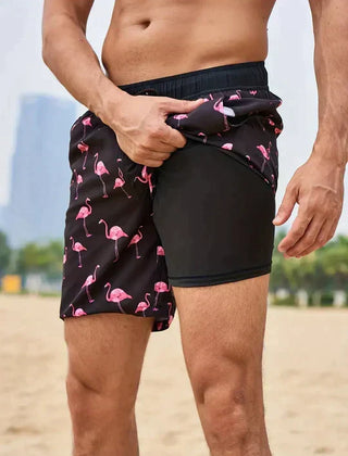 Men’s Tropical Print Swim Shorts