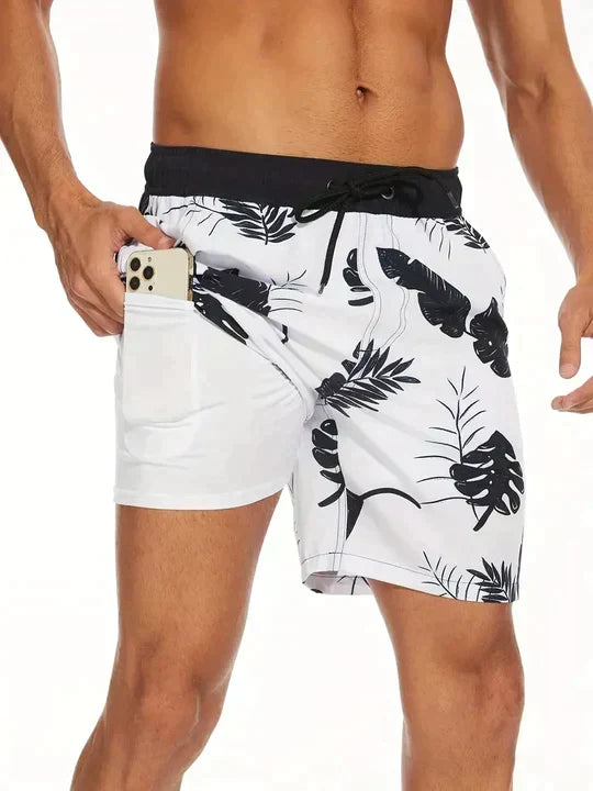 Men’s Tropical Print Swim Shorts