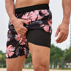 Men’s Tropical Print Swim Shorts