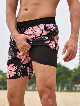 Men’s Tropical Print Swim Shorts