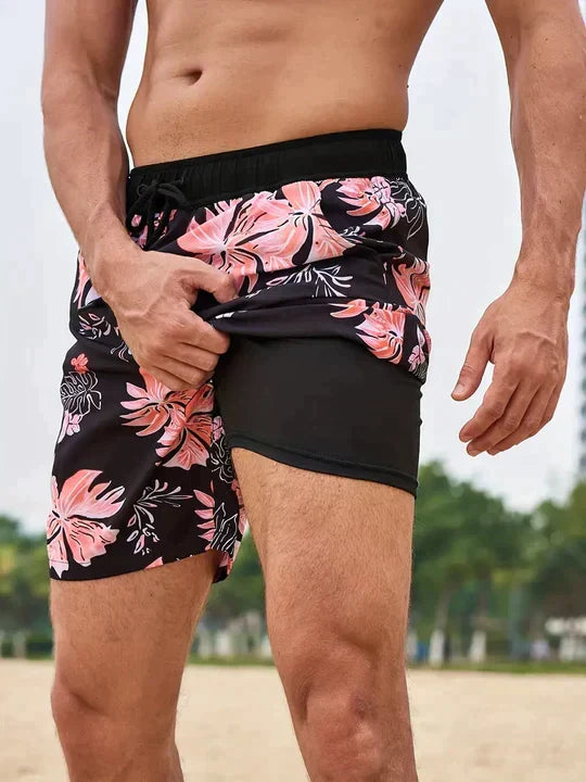 Men’s Tropical Print Swim Shorts