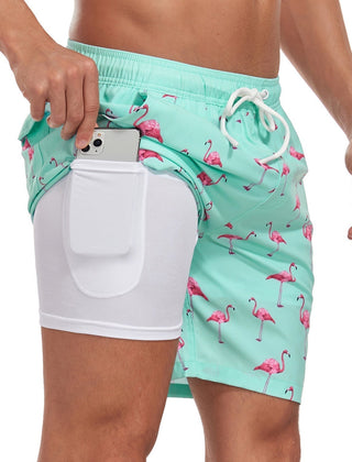 Men’s Tropical Print Swim Shorts