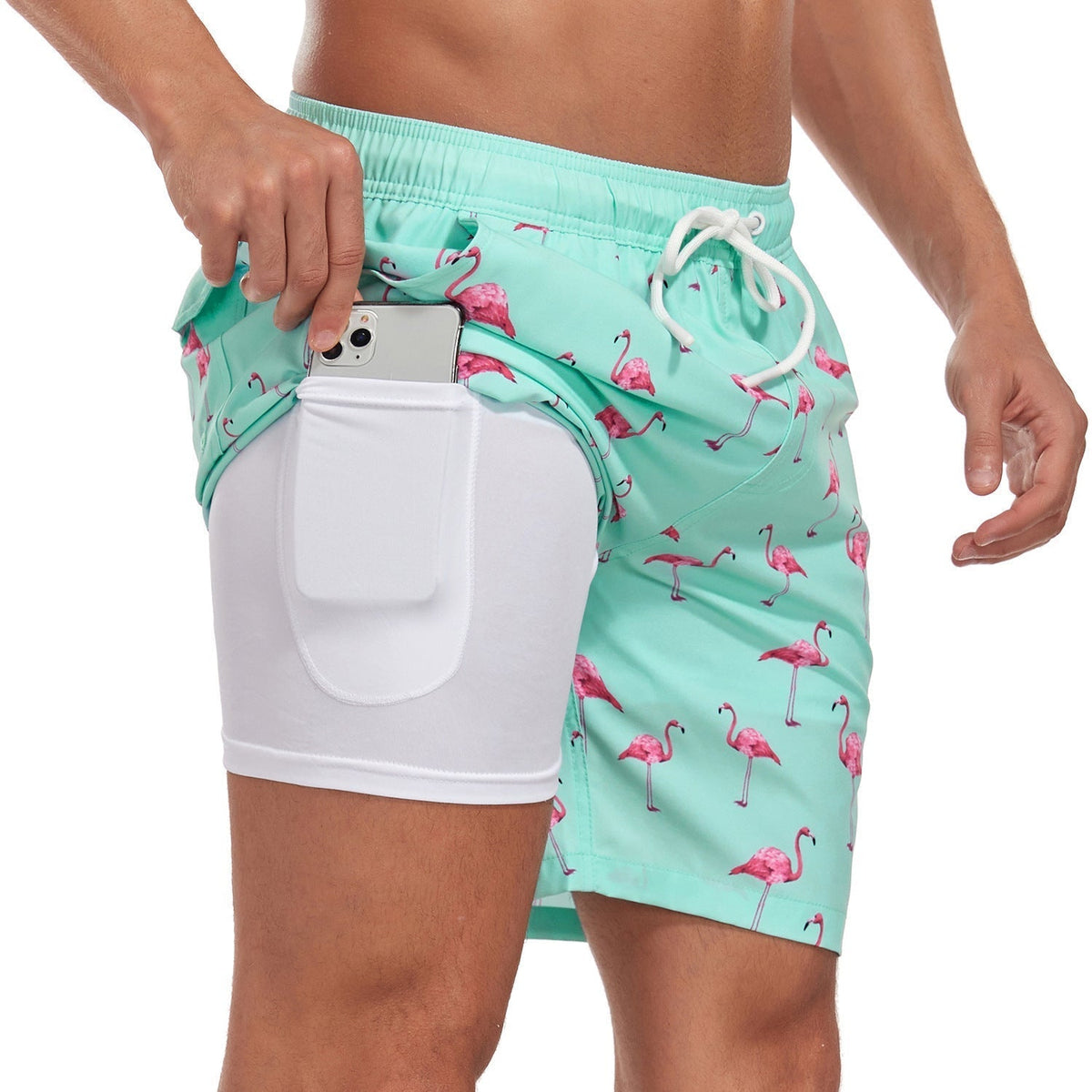 Men’s Tropical Print Swim Shorts