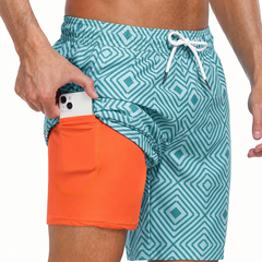 Men’s Tropical Print Swim Shorts