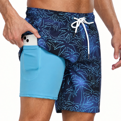 Men’s Tropical Print Swim Shorts