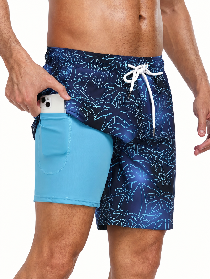 Men’s Tropical Print Swim Shorts