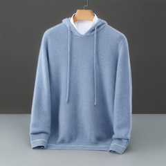 Elysian Soft Knit Cloud Men's Hoodie - Blue