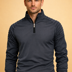 Men’s Quarter-Zip Long-Sleeve Top